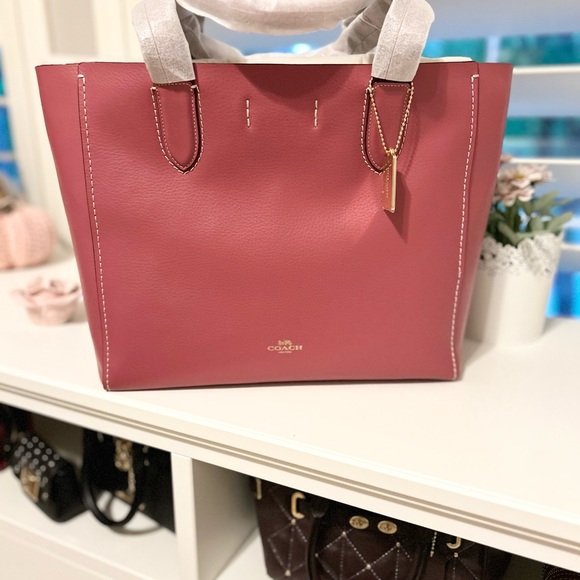 Coach Rouge Pink Derby Tote NWT - Picture 5 of 8